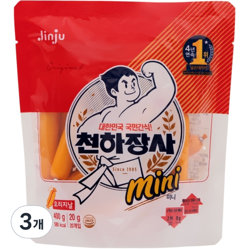 진주햄 천하장사 오리지날 미니 400g (3개)_이미지