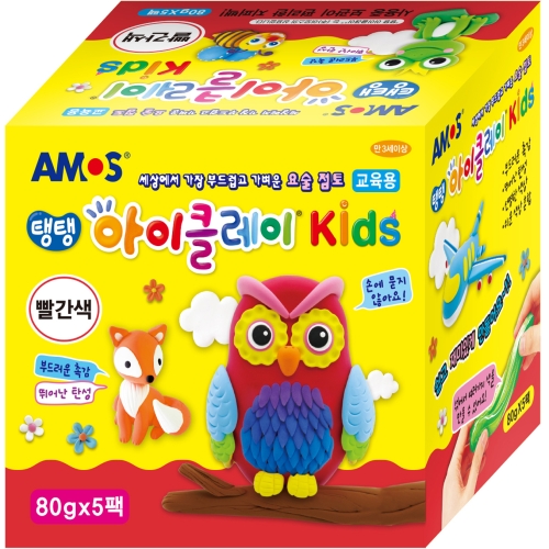 아이클레이 KIDS 5p 빨강 80g
