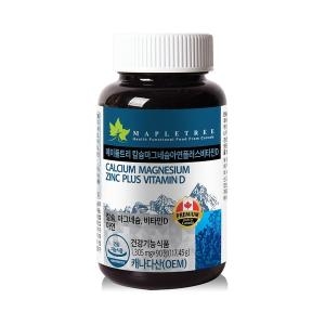 메이플트리 칼슘 마그네슘 아연 플러스 비타민D 1305mg 90정 (1개)