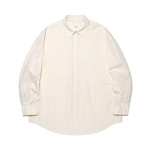 LEE 우먼 스트라이프 오버핏 셔츠 라이트 옐로우 LE2501SH61LY 409630 FREE