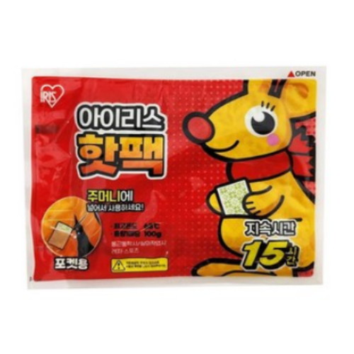아이리스코리아 포카포카 포켓용 핫팩 100g (60개)_이미지