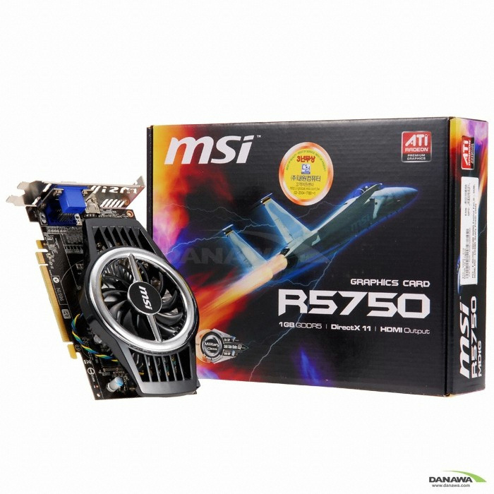 MSI �󵥿� HD 5750 R5750 D5 1GB Engine ���