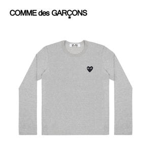 꼼데가르송 플레이 그레이 긴팔 티셔츠 AX-T122-051_이미지