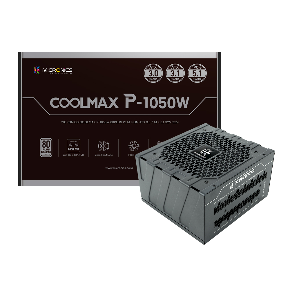 마이크로닉스 COOLMAX P-1050W 80PLUS플래티넘 ATX3.1_이미지