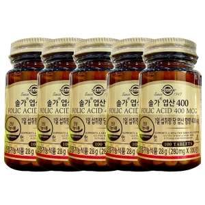 솔가 엽산 400mcg 100캡슐 (5개)_이미지
