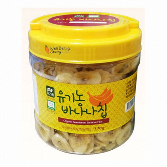 웰빙스토리 유가원 유기농 바나나칩 370g