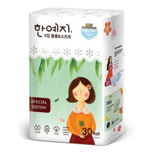 한예지 3겹 볼륨 앤 소프트 20m (30롤) (3팩)_이미지