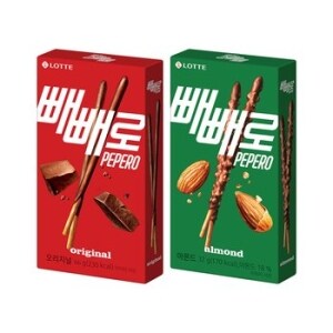 롯데제과 아몬드 <b>빼빼로</b> 32g x 20개 + 초코 <b>빼빼로</b> 46g x 20개