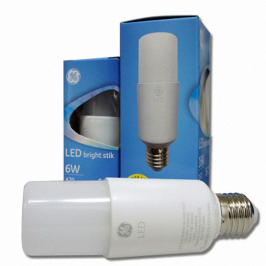 GE LED 브라이트 스틱전구 전구색 6W_이미지