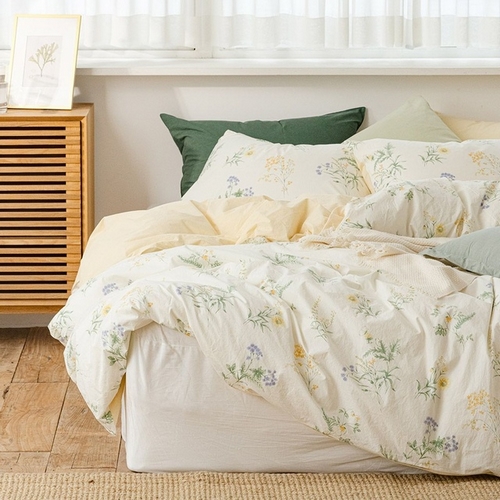 티피리빙 소프라움앤 카밀레 60수 고밀도 워싱 순면 이불커버 (퀸 Q)