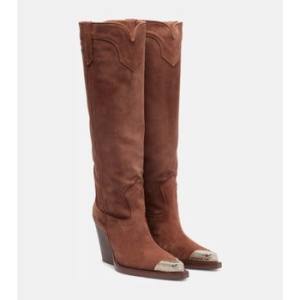 파리텍사스 El Dorado 스웨이드 니하이 부츠 P01078594_이미지