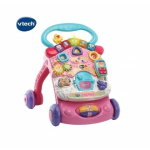 브이텍 뉴 걸음마 보조기 스마트 폴딩 (핑크)_이미지