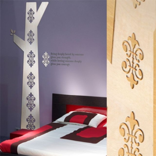 디자인베이  우드스티커  엔틱트리  입체우드 월데코  포인트 집꾸미기 벽장식