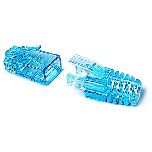 한창인포텍 알포인트 RF-C6RJ45-EZ CAT.6 RJ-45 커넥터 + LOCK BOOT 세트 (100개)_이미지