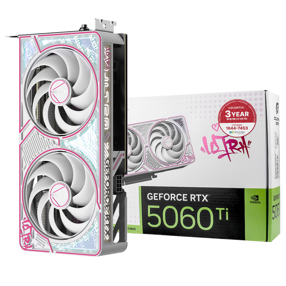 COLORFUL iGame 지포스 RTX 5060 Ti ULTRA DUO OC White D7 8GB 도우정보_이미지