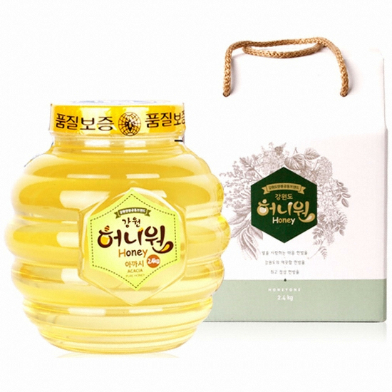 강원도 허니원 아카시아꿀 2.4kg (페트) (1개)