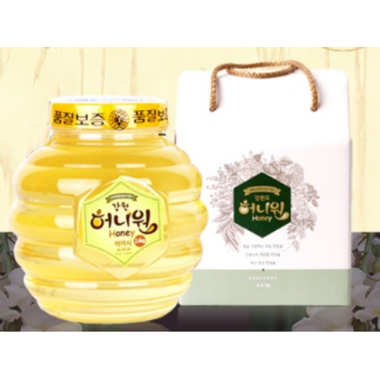 강원도 허니원 아카시아꿀 2.4kg (페트) (1개)_이미지