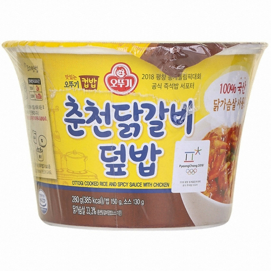 오뚜기 맛있는 오뚜기 컵밥 춘천닭갈비덮밥 280g (12개)