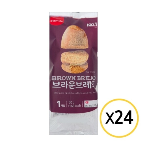SPC삼립 브라운 브레드 60g (24개)