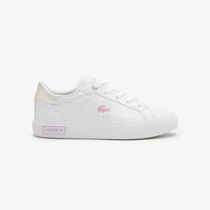 라코스테 아동화 키즈 파워코트 스니커즈 7-44SUC0018 WHT SM2208