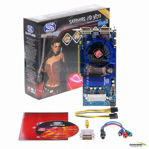 SAPPHIRE 라데온 HD 3870 Blue II DDR4 512MB 이엠텍_이미지