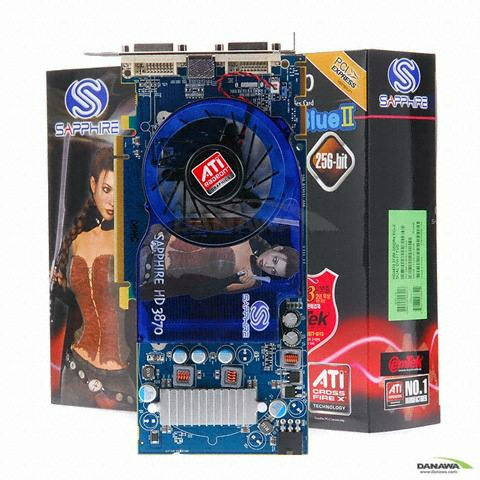 SAPPHIRE 라데온 HD 3870 Blue II DDR4 512MB 이엠텍_이미지