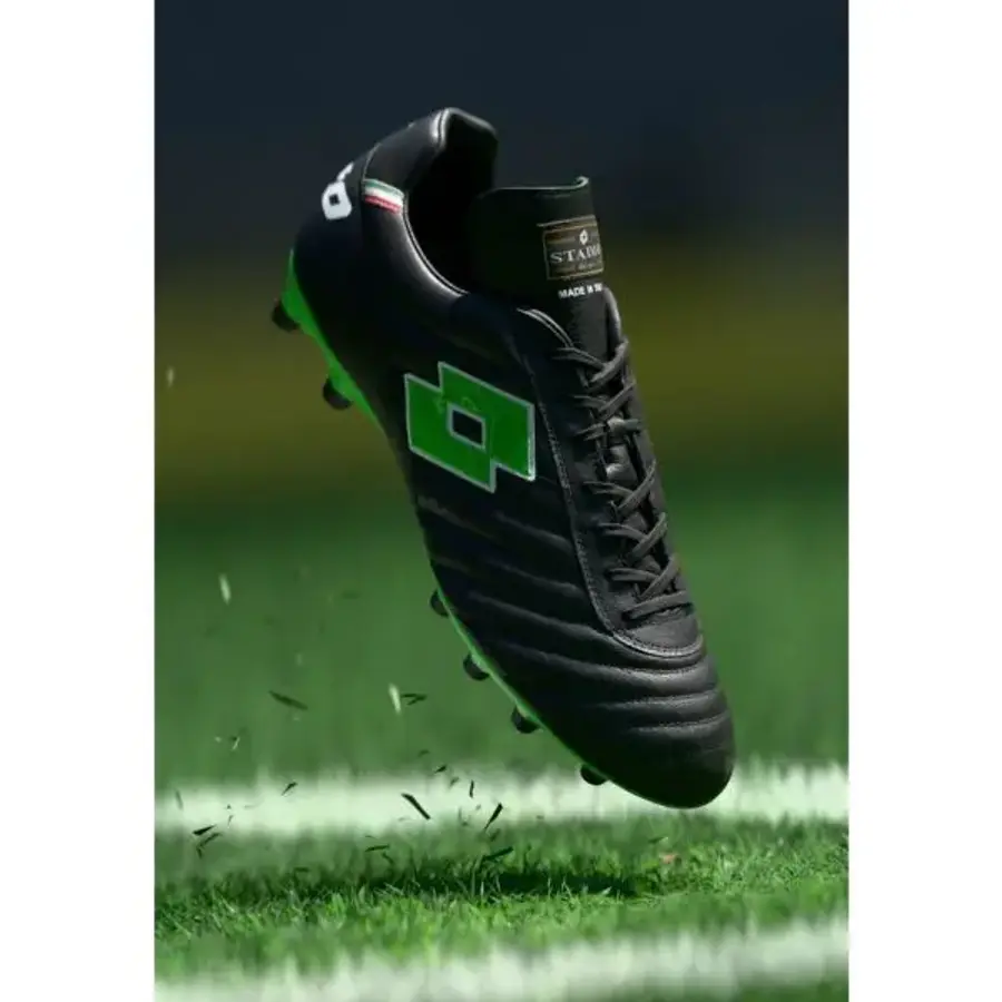 스타디오 OG II FG 단단한 지면 축구화 전부 검정색/봄 초록색 7484082