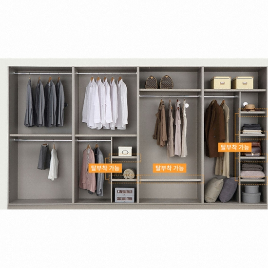 레이디가구 매튜 베이직 여닫이 붙박이장 (330cm)_이미지