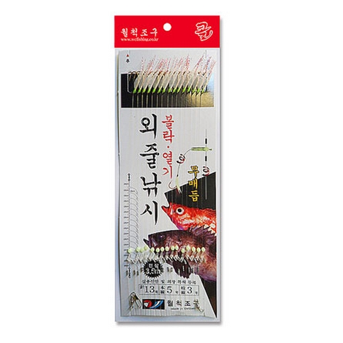 월척조구 WA-7 외줄낚시 15단 어피