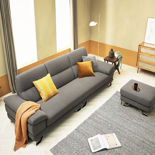 자코모 패시브 데이위브 패브릭 소파 4인용 (스툴포함)_이미지