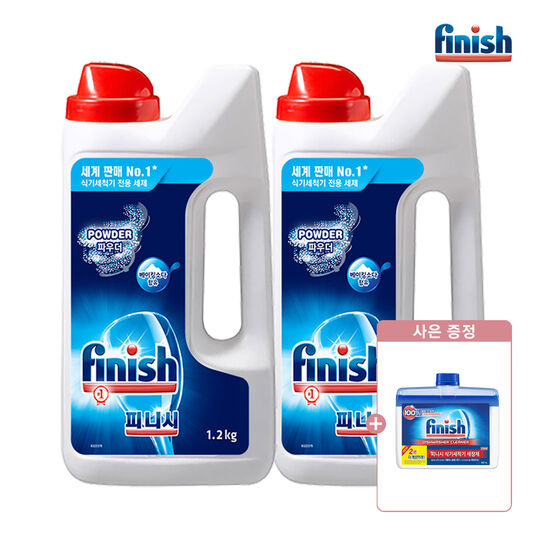 옥시레킷벤키저 피니시 파우더 식기세척기 전용세제 1.2kg (2개)_이미지