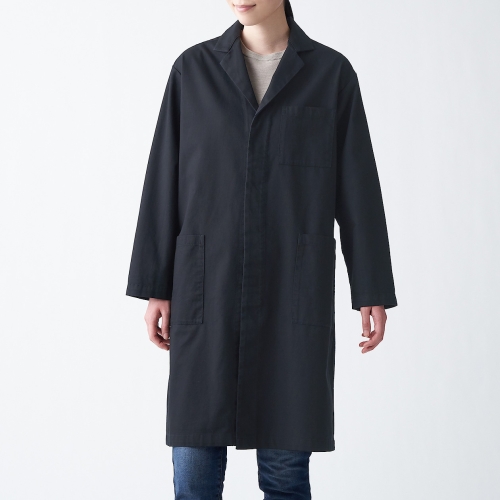 무인양품 MUJI 인도면 데님 코트 ADC04ZZZ XXSXS 블랙_이미지