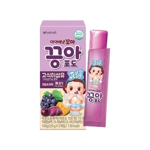 아이배냇 끙아 젤리 포도 100g  20g x5개입  1개_이미지