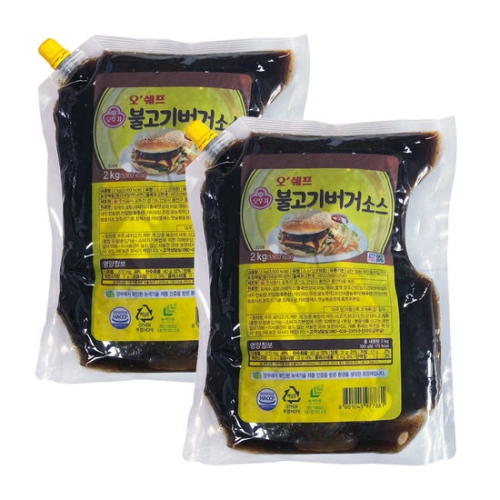 오쉐프 불고기버거소스 2kg (2개)_이미지
