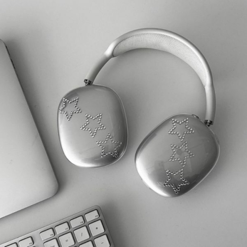 에어팟맥스 이어컵 비즈 투명 실리콘 케이스 AM-20609