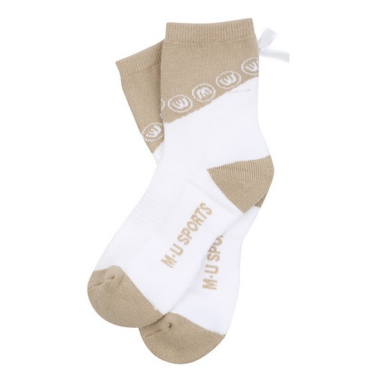 엠유스포츠 리본 포인트 중목 양말 MU22A33S205_BEE