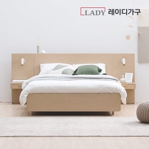  레이디가구 모노 베이직 서랍 호텔LED침대 Q [본넬스프링]
