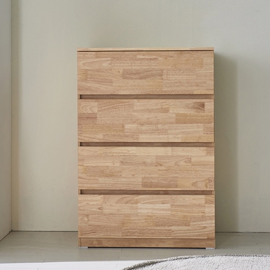 BIF보루네오 앳홈 테드 러버 원목 4단 서랍장 800_이미지