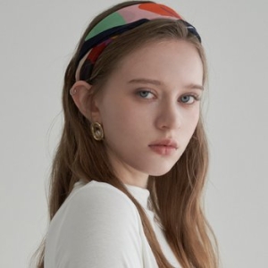 비비드 컬러 패턴 실크 스카프 LM05AC103L