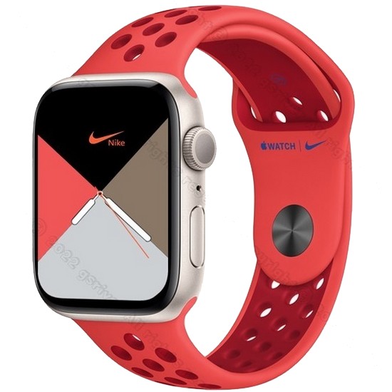 APPLE 워치 SE 2세대 44mm 스타라이트 알루미늄 (나이키 스포츠밴드)_이미지