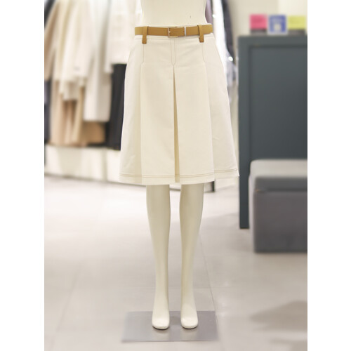 씨씨콜렉트 벨티드맞턱플리츠스커트 C242MSD032