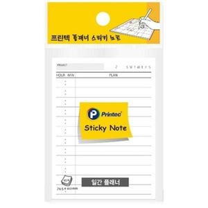 플래너 스티키노트 메모지 일간 75x102mm PL74D 3개 S19759776
