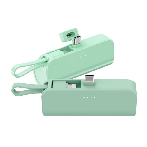 ANYZEN 일체형 미니 도킹형 보조배터리 AP-D1004-CHL 5000mAh (C타입+8핀)_이미지