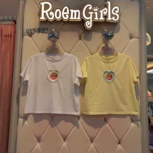 로엠걸즈 DP01 포인트 아스킨 반팔티 , RGRA2554C_이미지