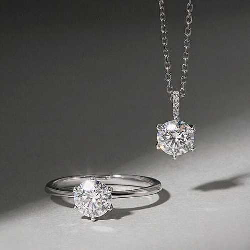 루브르파리 전체 92.5 실버 모이사나이트 다이아 세트 0470 3018530_이미지