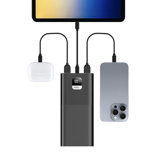 세마전자 스토리링크 PD PPS 65W 3포트 보조배터리 SKP-T136LP 30000mAh_이미지