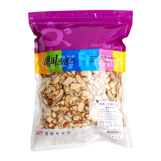해피프렌즈 아몬드슬라이스 1kg (1개)_이미지