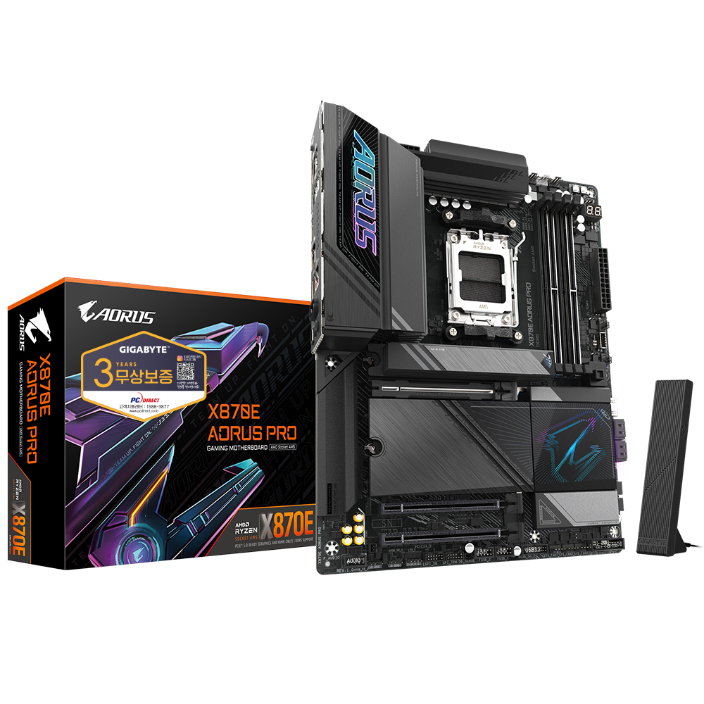 GIGABYTE X870E AORUS PRO 피씨디렉트이미지입니다. 누르면 해당 게시물로 새창이동합니다.