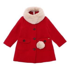 티파니주니어 레드 모직 코트 T16KAC020