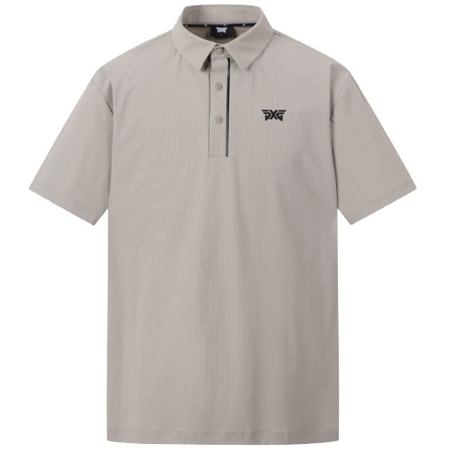 PXG 텍스쳐드 카라 숏 슬리브 티셔츠 PJMPM221905이미지입니다. 누르면 해당 게시물로 새창이동합니다.